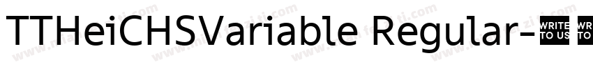 TTHeiCHSVariable Regular字体转换